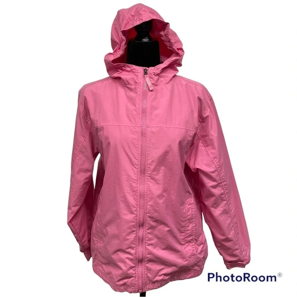 L.L. Bean pink nylon jacket XL